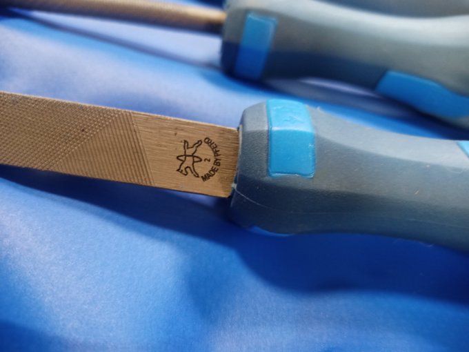 I felt I graduated to new files (king of all metal working tools IMHO) not Grobet but better than my