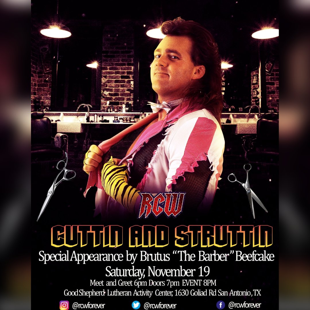 Buy your tickets now to our next event on Nov 19 featuring @brutusbeefcake_ at rcw.ticketspice.com/rcw-cuttin-and…