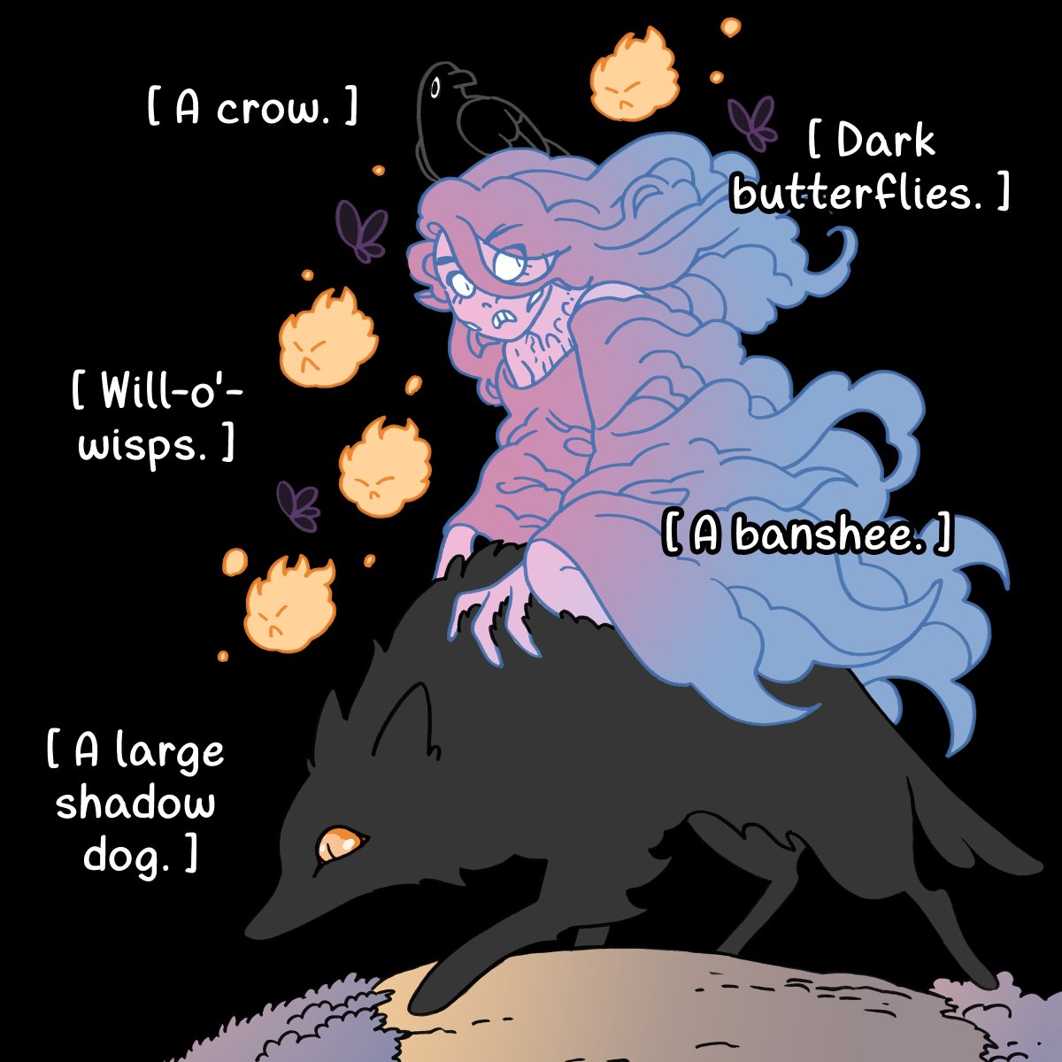 Secondlina's tweet photo. New Crow Time (1/2) 🎃💀🦇🔥 https://t.co/4PNl5a6qZw