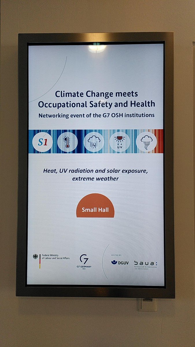 KatvanBronswijk's tweet photo. Die #Klimakrise ist die größte Gesundheitsgefahr des 21. Jahrhunderts. Deswegen muss sie auch in Arbeitsschutz und -gesundheit ein Thema sein! Heute beim #G7NetworkingOSH habe ich die psychische Gesundheit beleuchtet. @Psychologists4F https://t.co/ukTZPB030M