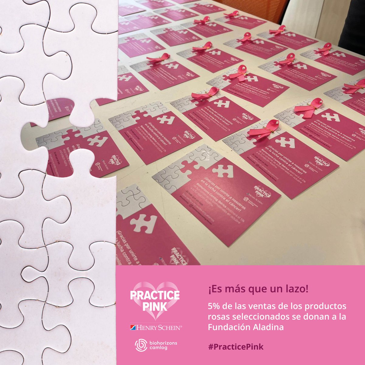 BHCLGroupEs's tweet photo. En BioHorizons Camlog Ibérica estamos preparando los pedidos de los productos rosas con mucha ilusión.

Hazte una foto portando el lazo que vendrá con tu pedido y compártela utilizando el #PracticePink

¡Hagamos frente al cáncer juntos! 

#OctubreRosa #biohorizonscamlog https://t.co/Dh74NhbrVU