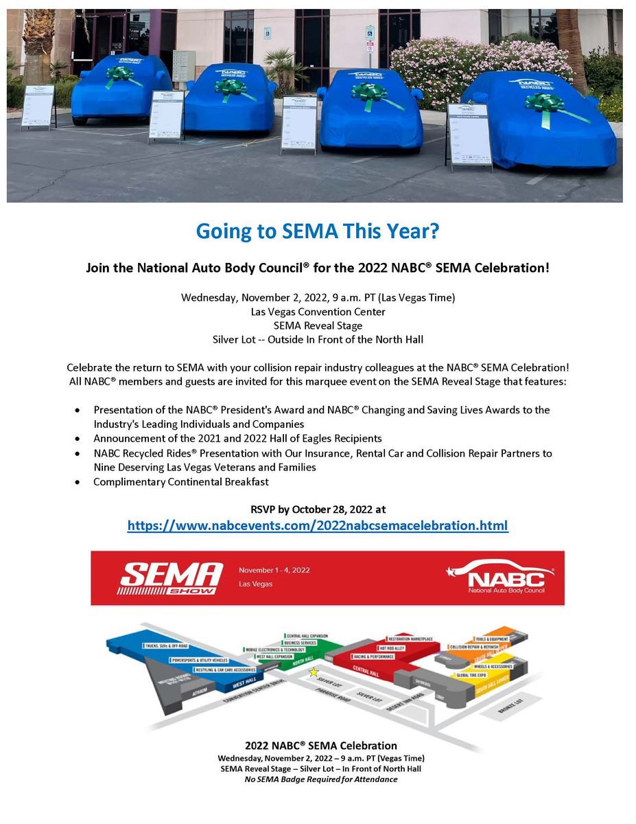 Join @nabcgivesback for the 2022 NABC SEMA Celebration on Wednesday, November 2. R.S.V.P. to nabcevents.com/2022nabcsemace…