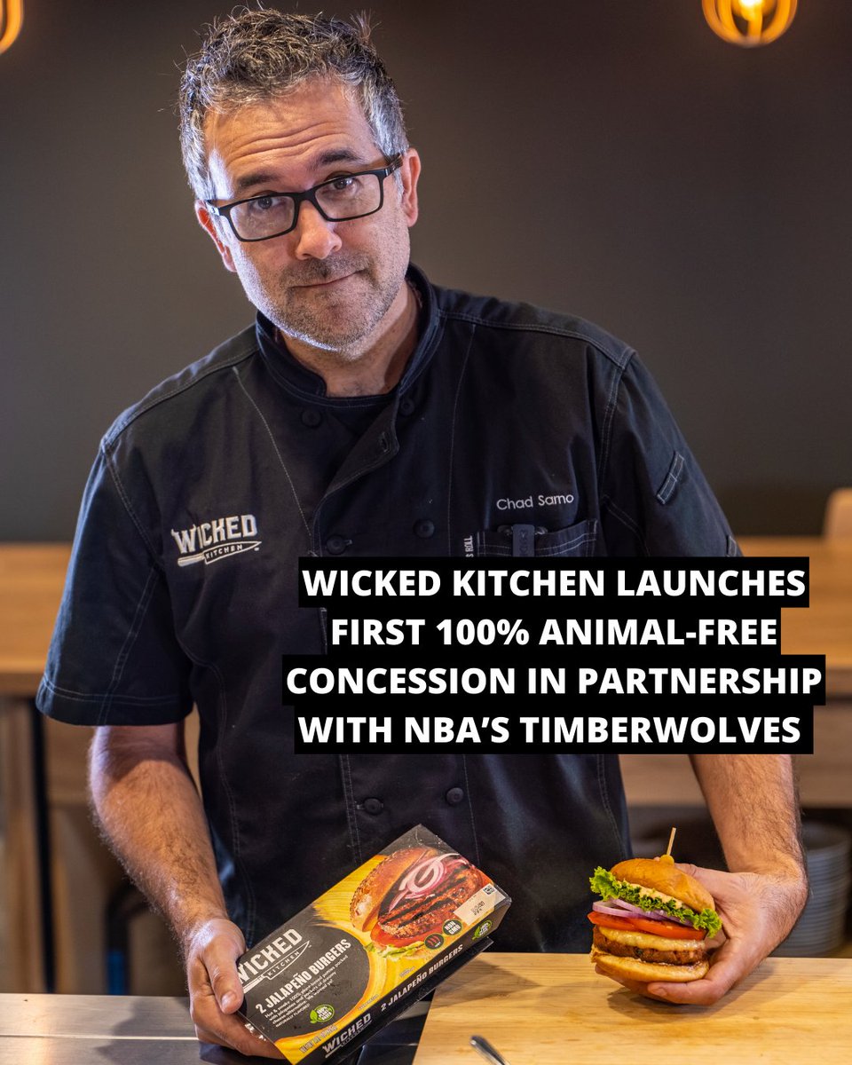 We have launched the first 100% animal-free concession with NBA’S Timberwolves.

We have partnered with @timberwolves to launch a 100% plant-based concession at the Minneapolis’ Target Center- offering, gameday favorites bratwursts, subs, burgers and ice creams.