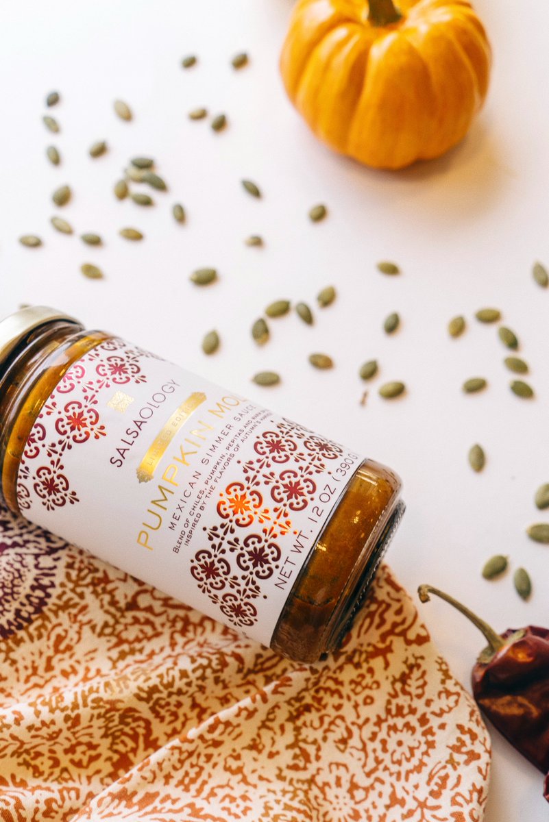 Spice up your favorite fall inspired dishes with our Limited Edition Pumpkin Mole— a blend of chiles, velvety pumpkin, earthy pumpkin seeds and warm autumn spices. 🎃