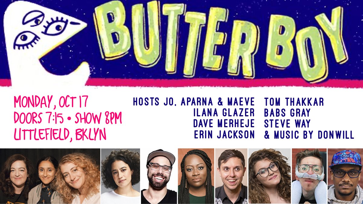 #comedy 
LA
wolves of glendale
ghost detective live
<a href="/loosecomedyla/">LOOSE</a> 
<a href="/HolyShitImprov/">Holy Shit Improv</a> 

NY
<a href="/EmilyWilson/">Emily Wilson</a> 
<a href="/butterboycomedy/">butterboycomedy</a> 
steve martin presents
<a href="/Reductress/">Reductress</a> 

MICS
far field brewing co LA
freddy's bar NY
full listings at thecomedybureau.com