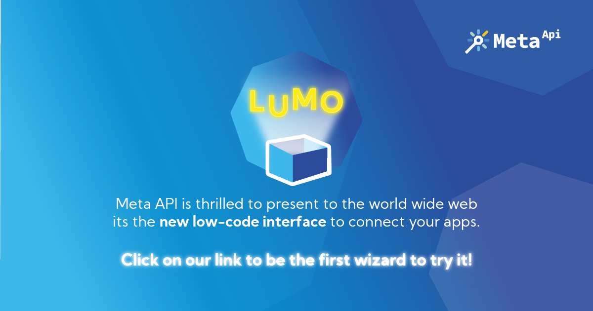 meta_api_hq's tweet photo. #lumoexperience โจ Do you like new experiences and trying new things?
๐Be the first to test a unique way to connect multiple #applications for free : Beta #automation platform in #lowcode.
Register to be on the waiting list โฌ๏ธ
https://t.co/YFPeDsfq7v
#MetaAPI #API #workflow https://t.co/uFQfH8RKJP