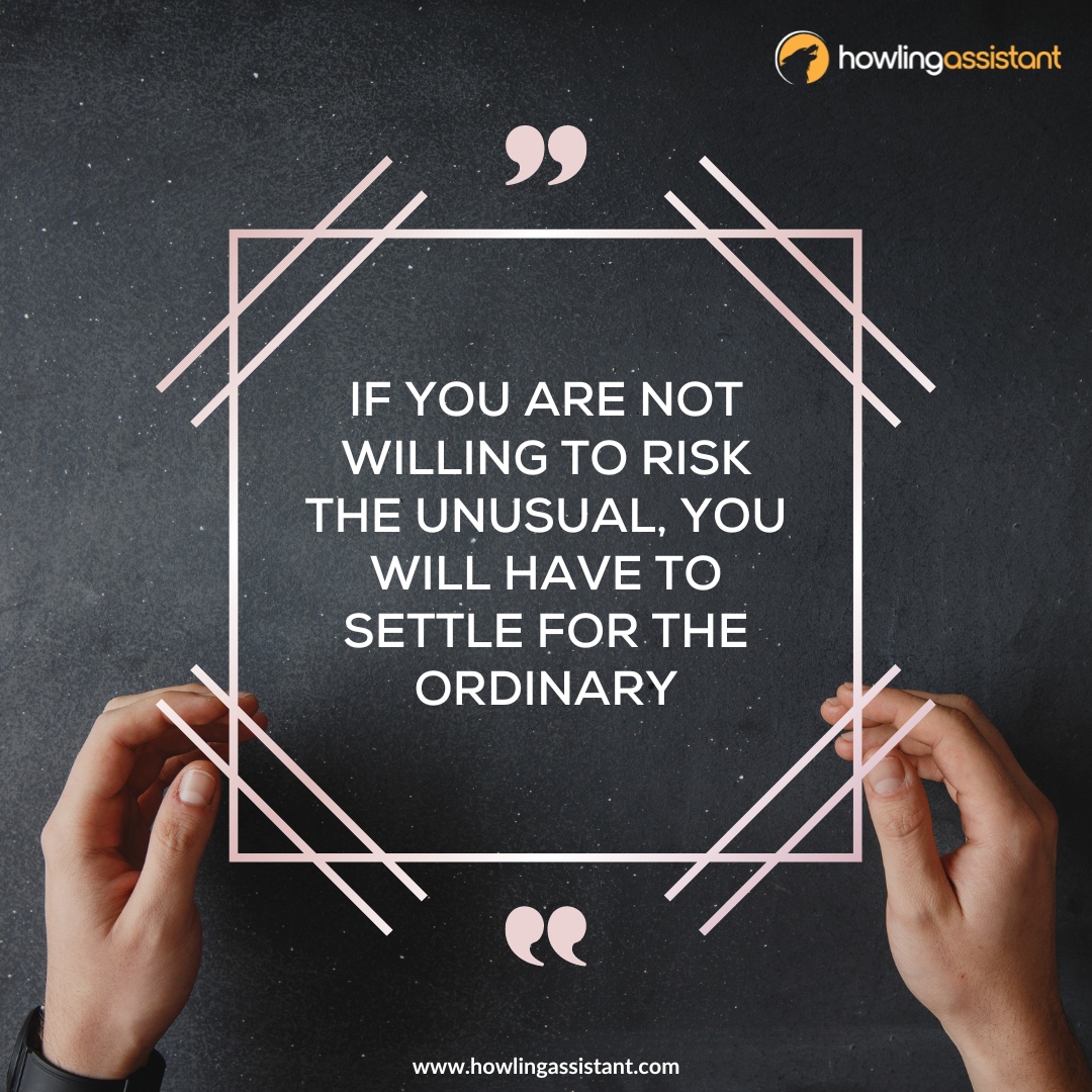 HowlinAssistant's tweet image. If you want to achieve your dreams, you must be willing to take risks. Our biggest impediment is often our mindset. We often restrict our thinking to believing we can’t achieve because of every excuse we can think of.

#howlingassistant #howlingVA #whattogetinfivedollar
