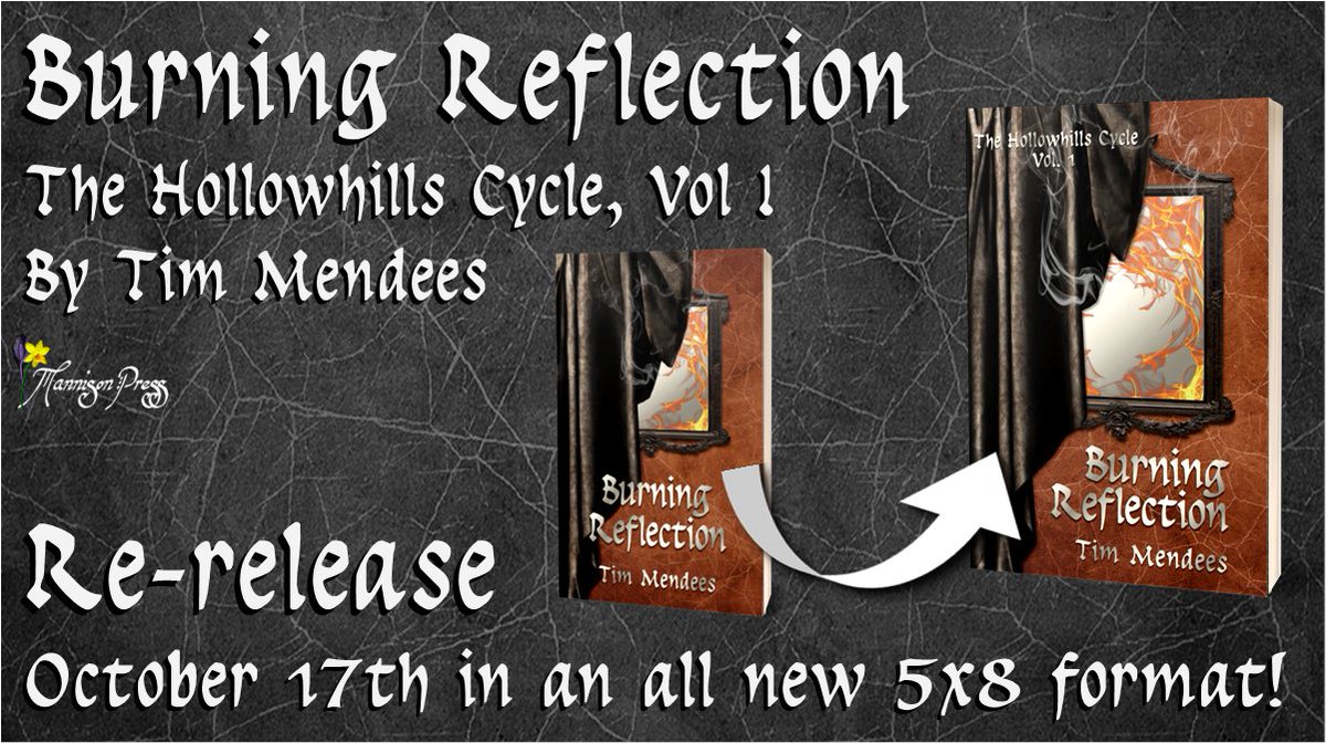 It's here! "Burning Reflection" by Tim Mendees is now available in a 5x8 paperback!

Find it here:
books2read.com/BurningReflect…

Wondering why? Because matchy-matchy! Find Hollowhills Cycle Vol. II here:
books2read.com/BoilingShadow