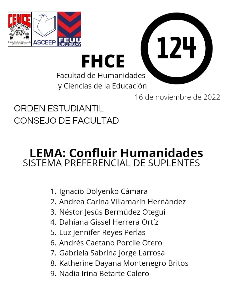 confluir_124's tweet photo. Asumimos este compromiso con nuestrxs compañerxs desde la participación democrática y ética
#eleccionesuniversitarias #UDELAR #FHCE #CEHCE https://t.co/WHLadL28Xr