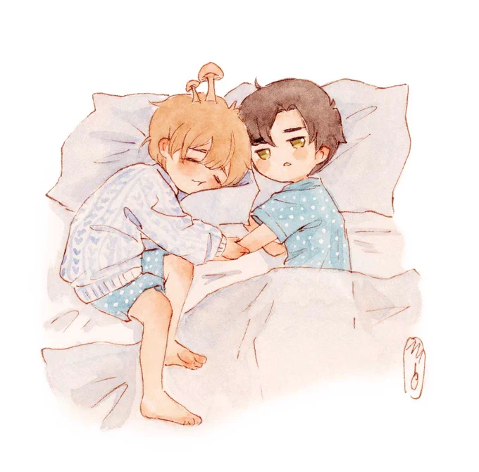 It's the birthday of one of my favourite authors, Shisi! I really hope to be able to read an official translation of her other works someday in the future!I made a quick sketch of An Zhe and Lu Feng to celebrate #一十四洲1017生日快乐 #小蘑菇 #LittleMushroom #AnZhe #LuFeng 