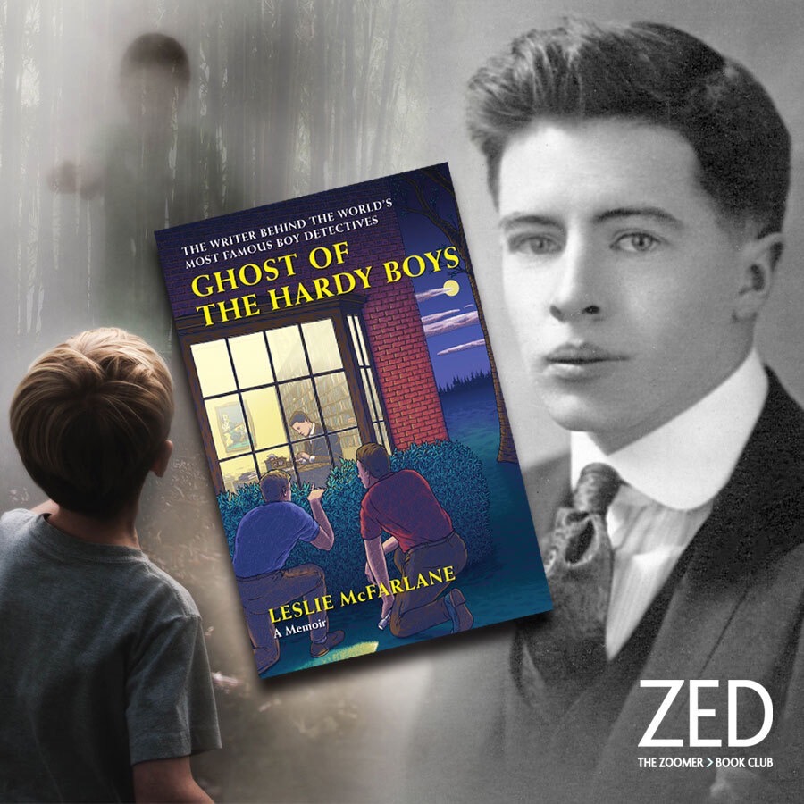 Zoomer's tweet photo. Ghost of the #HardyBoys: In an excerpt from his 1976 memoir, Canadian ghostwriter #LeslieMcFarlane – a.k.a Franklin W. Dixon – recounts the moment he realized his favourite childhood author wasn’t a real person. ▹ https://t.co/JWU4bYVBBn 📚 #ZoomerReads @NathAt https://t.co/t6TmtxRnay