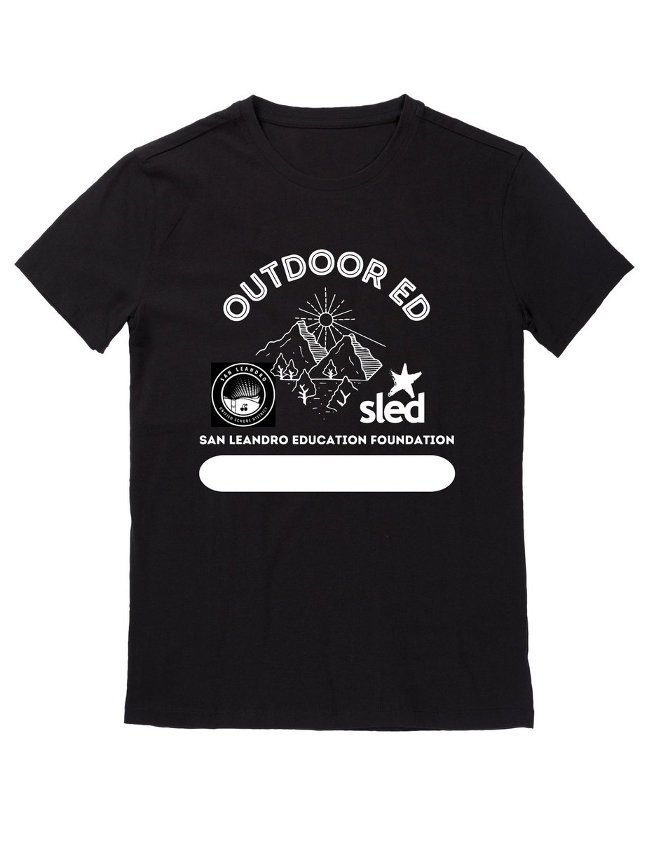 SLED is happy to help once again support Outdoor Education for 4th and 5th graders in SLUSD. 
Check out the fantastic t-shirt design created by one of our summer interns, Alicia Leung!
 sledfund.org/donate/