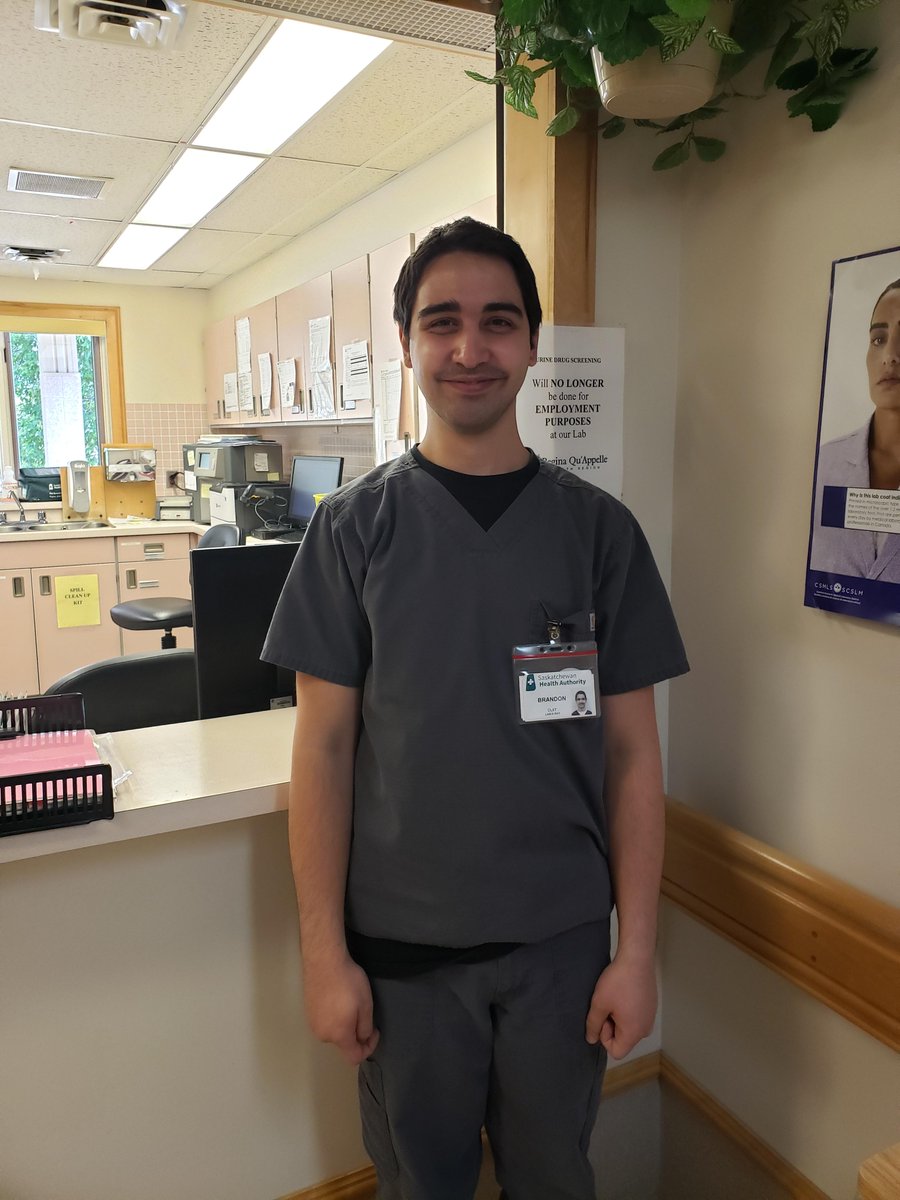 healthcareersk's tweet photo. Happy Combined Laboratory &amp; X-Ray Technologist #CLXT week! 

Today we celebrate Brandon Fairhead, CLXT in Broadview, SK. 

Thank you for everything you do Brandon and all the other CLXTs across our beautiful province :) 👏 https://t.co/jBdPaC0czp