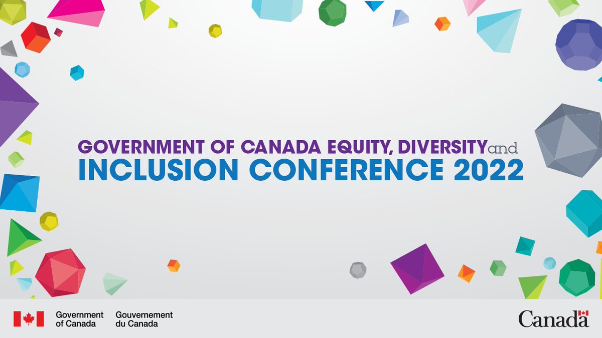 The Government of Canada Equity, Diversity and Inclusion Conference 2022 starts on October 27! 
This annual conference will highlight the work done by government departments in response to the Call to Action on Anti-Racism, Equity and Inclusion.

Register: catalogue.csps-efpc.gc.ca/product?catalo…