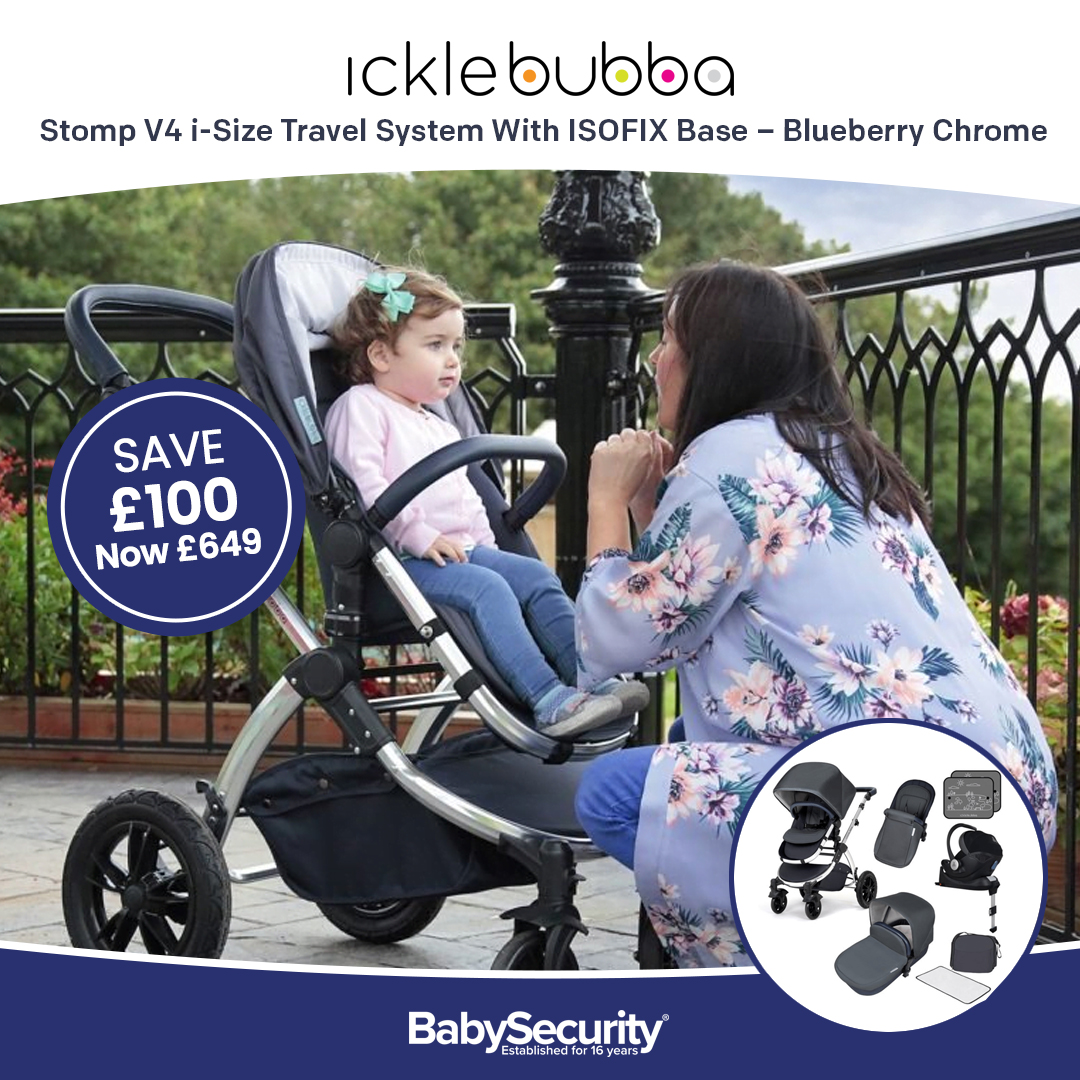 Ickle Bubba Stomp V4 -  an all in one travel system bundle, including your ISOFIX base so you're all ready to go! 
Shop here ⬇
babysecurity.co.uk/products/ickle…