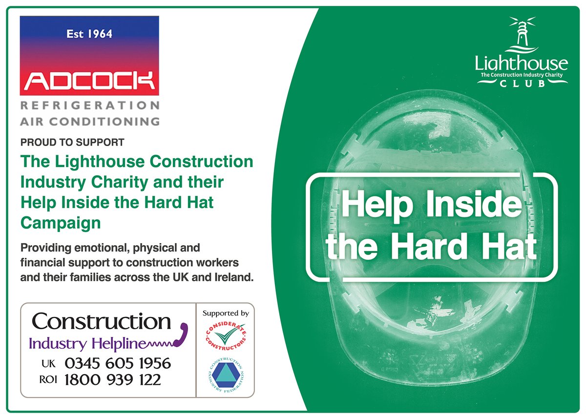 We're incredibly thankful to @AdcockUK for becoming company supporters and for helping us Help Inside the Hard Hat. #mentalhealth #construction #HITHH #charity
