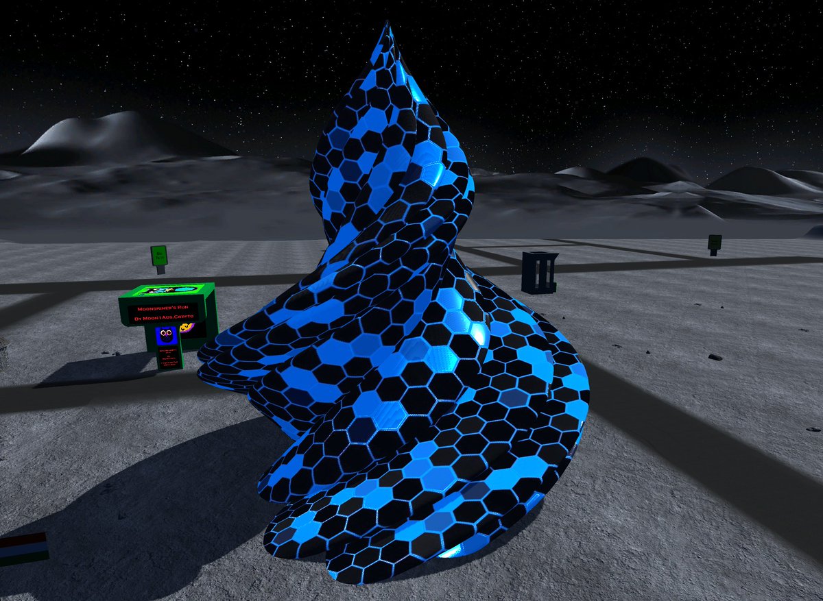 JoyeousT's tweet photo. I am so proud of my land owners that are building at @Carda_station !  They have learned to use their build budgets very frugally.  They build fun for the community.  Vehicle tube, Space station, Sun Deer, and Alien something...  Come &amp; build...  
#cardanoconmunity #blender https://t.co/xXct8V7ekJ