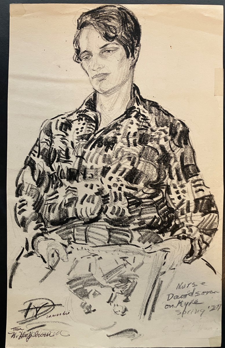 MBGovArchives's tweet photo. We're processing a collection of artwork by Nina Hepburn Dinwoodie who lived at #Cartwright with her husband, #HBC employee, W.A. Dinwoodie. This is a small sampling of the large group of drawings she created in the 1920s.  #WomensHistoryMonth #HBCArchives #Natsitok #NunatuKavut https://t.co/nrR1zrCalB
