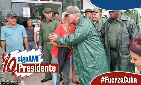 👉Cubano no se deje engañar, este es nuestro Presidente, humilde, emprendedor, leal, ecuánime y humano como nuestro Fidel, no descansa va de un lado al otro y siempre con el pie en el estribo, por esta y tantas razones #YoSigoAMiPresidente 👇🤗🇨🇺
@DianaZurda 
@Leyzert1