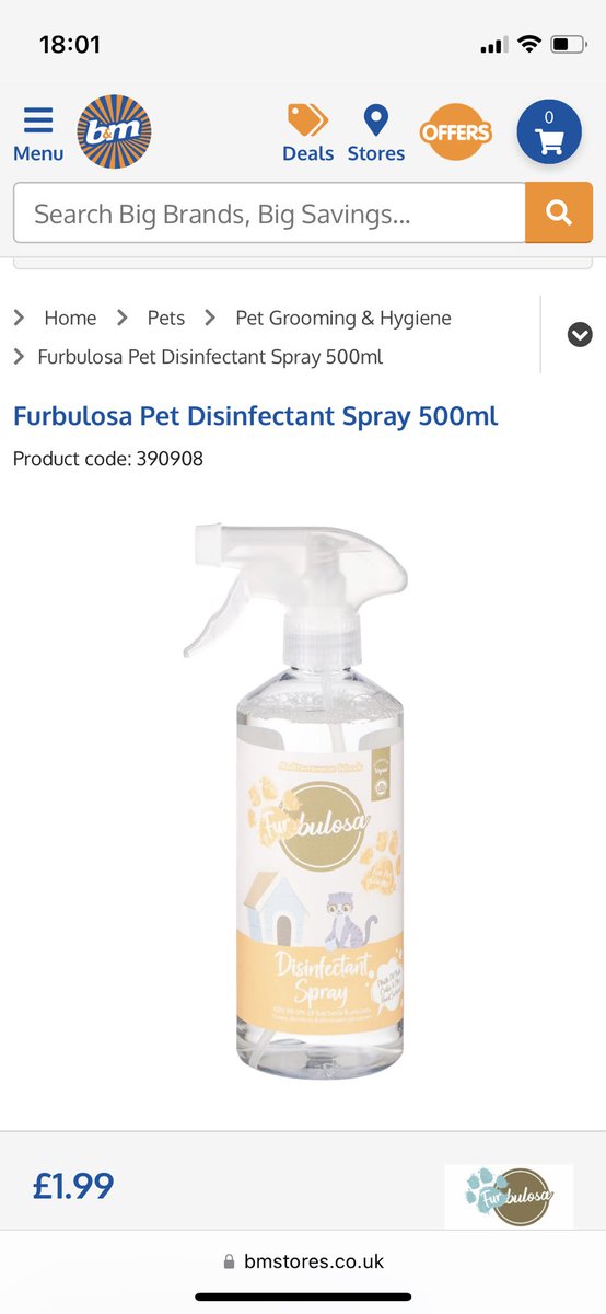 gemgemz11's tweet photo. @bmstores I have tried all your stores local to myself in Scotland and stores near my mums in Manchester. Which stores still sell this spray please? In need for my hamsters cage. Thank you https://t.co/Skx8bw7wVr