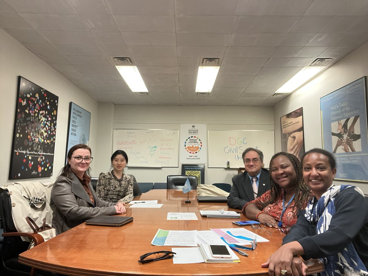Ediola_P's tweet photo. We just concluded the first in person meeting among @UNDGC_CSO and @NGOsAtUN . #meetings #undgc #gnec #upcoming #events #projects #partnership #collaboration #UN #NGOs #CSOs @salonetitihawa @JudithAlemayehu @PatrickSciarra4 @way_hq https://t.co/AOMUbc5h2s