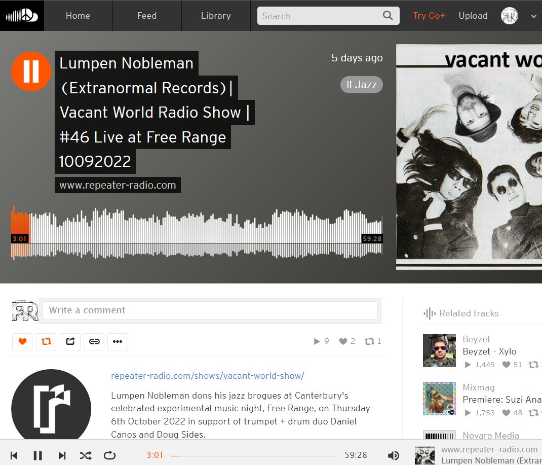 Free_Range_'s tweet photo. 👂For those of you who missed it -
here's a link to @ExtraNormalRecs' first DJ set from
Free Range #236. A superb listen. (via @Repeater_Radio )
https://t.co/Kb1qKY1TDr https://t.co/iTk5Rk35KA