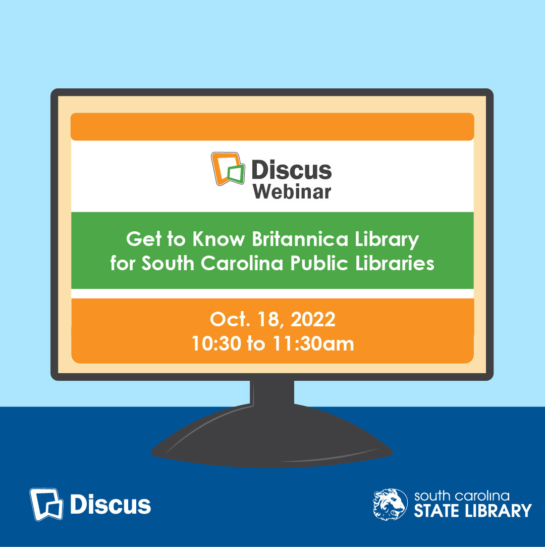 scstatelibrary's tweet photo. This is tomorrow! Remember to register and join #SCDiscus #Discus
https://t.co/wuIEcZ0I6D https://t.co/Eqtcu6hUmG