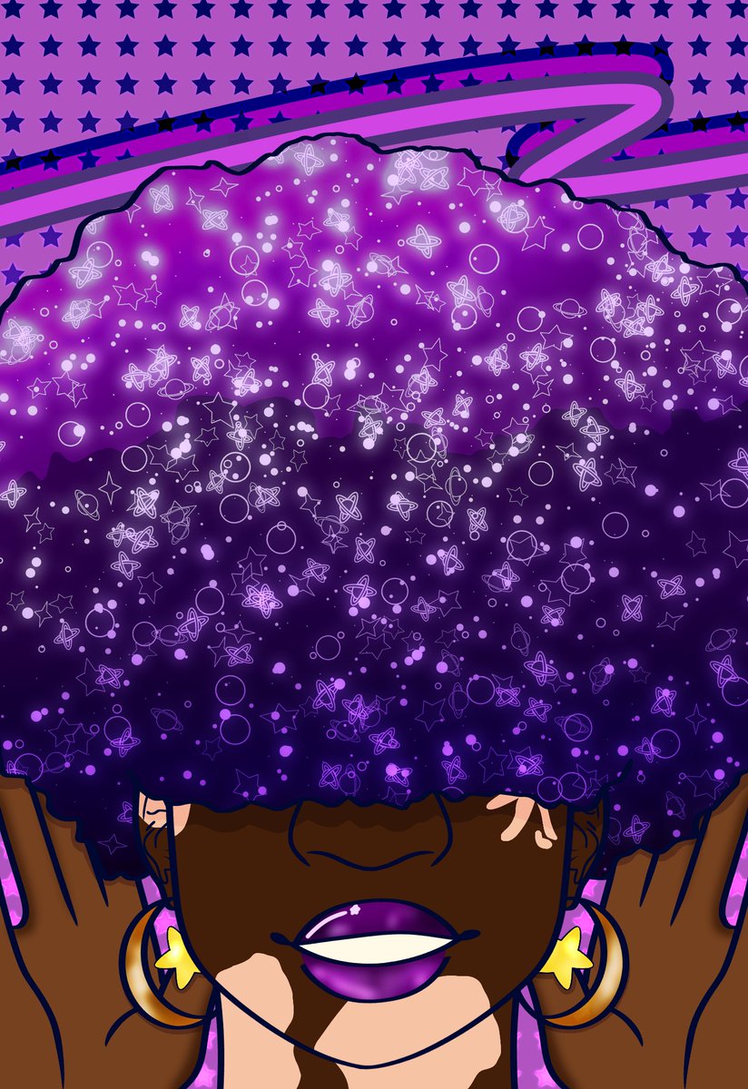 artsyfloof's tweet image. #Blacktober #Blacktober2022
Day 17: A galaxy and numerous stars all to one’s self