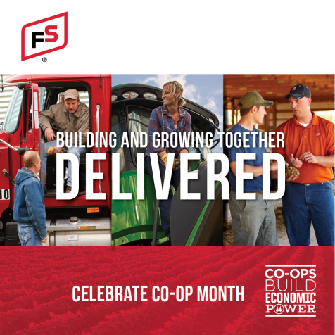 Maybe you have heard October is Co-op Month! We are proud to be a cooperative and the stability and opportunities we can provide our customers, employees and communities. #CoopMonth #FSProud