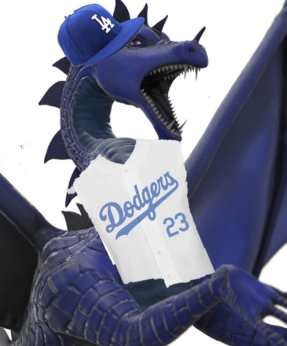 jonathanfahn's tweet photo. Congrats to San Diego. 
Winter is coming… and the DRAGON up the FREEWAY will be BACK in ‘23! #dodgers 
@dodgers @dodgersnation @pantone294 @houseofthedragonhbo 
🥶💙⚾️🧢🐉 https://t.co/gtWN1FtreH