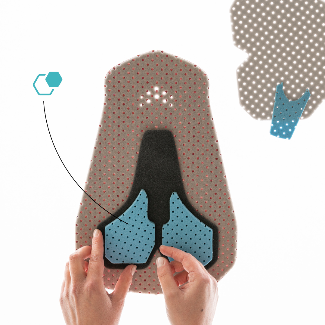 elasticinterfac's tweet image. Enjoy your rides on just about any terrain and distance with guaranteed comfort and support with the Hybrid Cell System. A technology that allows us to create pads that offer the protection of a gel that is lighter and more breathable so you can perform at your best on any road.