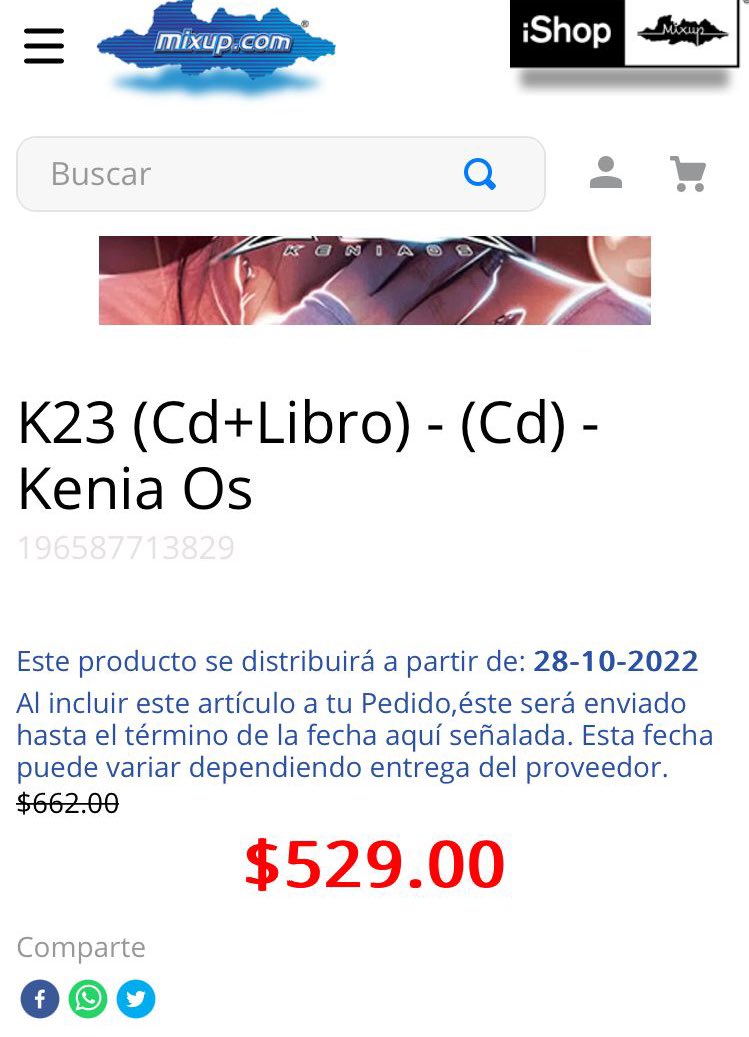 kosculiacan's tweet photo. Ya está disponible la preventa de “K23” en Mixup con un precio de $529. https://t.co/ecakL4TAPg