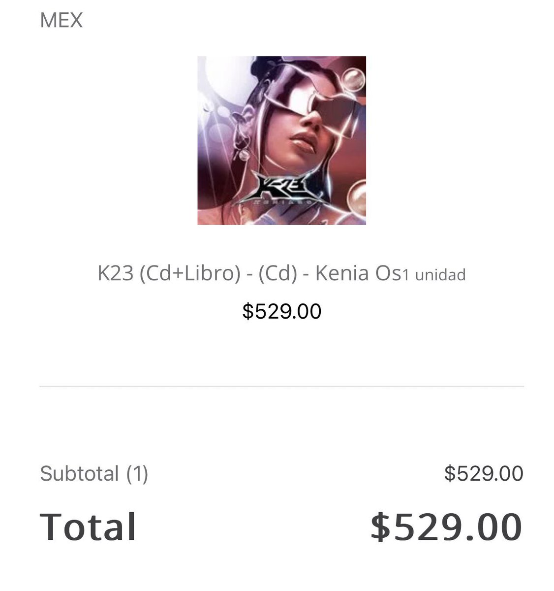 kosculiacan's tweet photo. Ya está disponible la preventa de “K23” en Mixup con un precio de $529. https://t.co/ecakL4TAPg