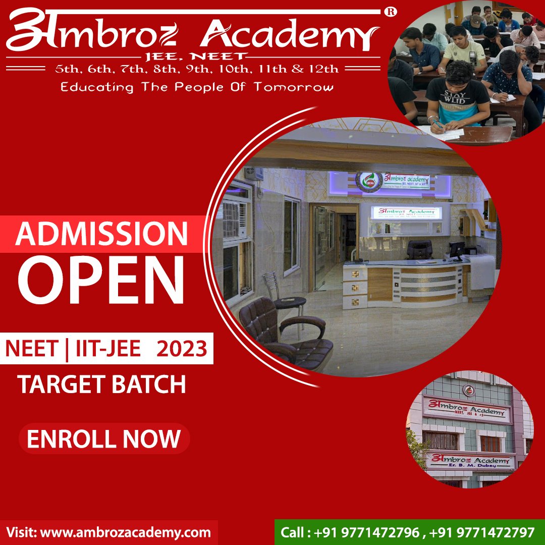 ambrozacademy's tweet photo. Start your preparation for #JeeMains2023 #jeeadvance2023 #neet2023 under the guidance of well experienced team of faculty members across all over India , now in Patna with Ambroz Academy.
#AmbrozAcademyScholarshipTest 
#targetiitjee #targetneet
#ambrozacademy #ambrozacademypatna https://t.co/DcNH3Ls4Oi