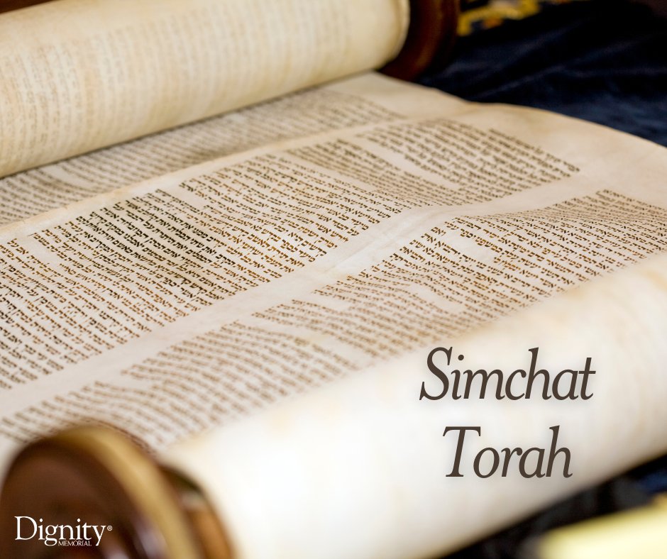 Simchat Torah (Rejoicing with the Torah) marks the end of the annual cycle of weekly Torah readings and the beginning of the new cycle. It is a joyous holiday that celebrates the Jewish love of Torah and study.  bit.ly/DMSimchatTorah