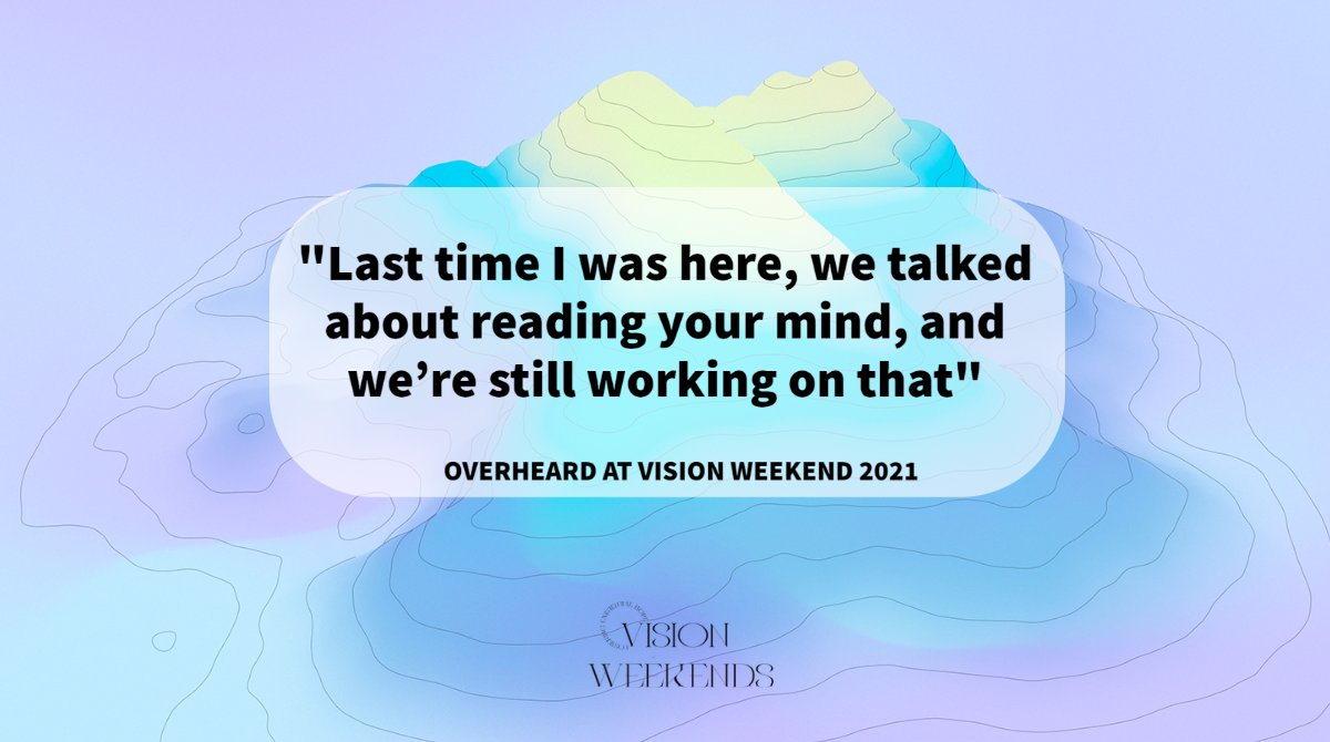 How does that make you feel? Get your ticket to our Vision Weekends 2022 and let us know. Speakers, agenda, special events are detailed here: foresight.org/vision-weekend…