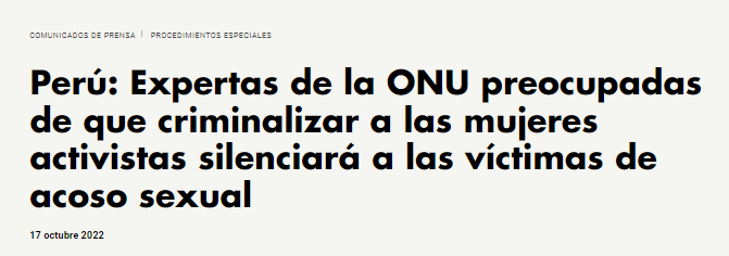 ONU Derechos Humanos Perú tweet media
