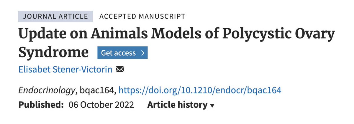 CornellOvaryLab's tweet photo. New mini-review by @ElisabetStener in Endocrinology discusses recent evidence on  animal models of #PCOS to better understand underlying mechanisms of the condition

Link: https://t.co/4PsVpv26FL https://t.co/QJzsaqXcFN