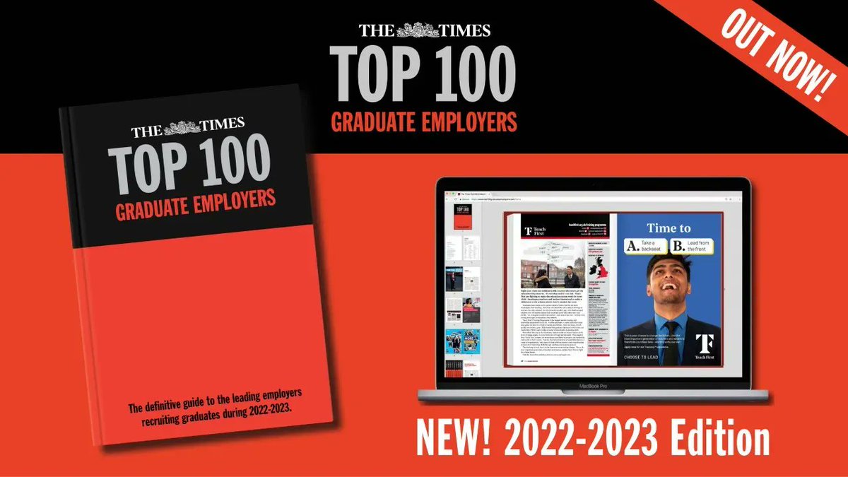 The Times Top 100 Graduate Employers guides for 2022-2023 have been dropped off to the Careers Service! Come and pick up a copy, free of charge!