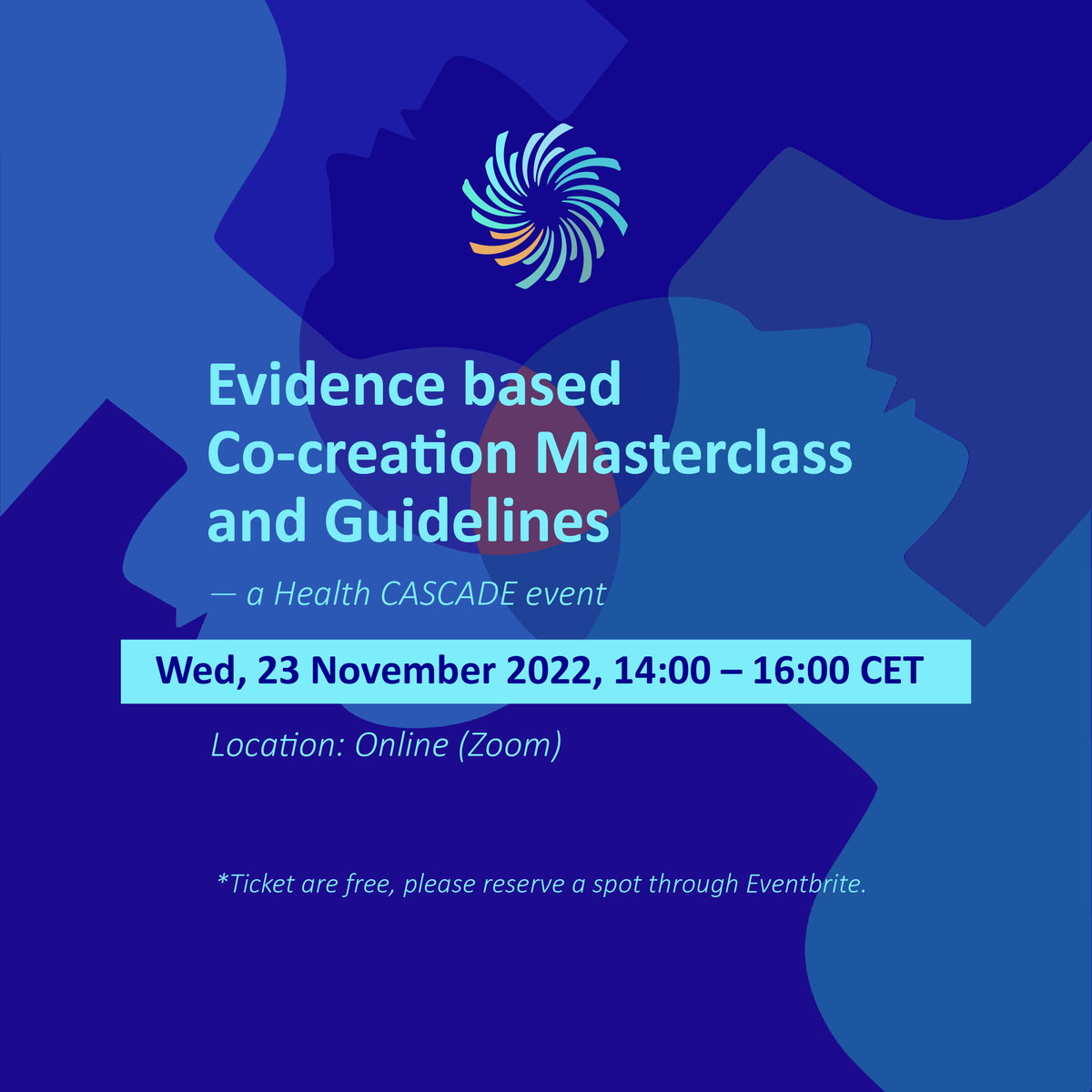 health_cascade's tweet photo. Thinking about using #cocreation in your research?
Register for the Health CASCADE #CocreationMasterclass22 happening on the 23rd of November at 14:00 CET.
https://t.co/WKKeXjCUfP https://t.co/vpSJD0NkHX
