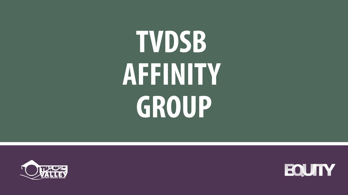 Are you a #TVDSB employee who identifies as Black, Indigenous, Racialized or part of a group that has been marginalized by societal systems (e.g. individuals with disabilities, 2SLGBTQIA+)? Join the Affinity Group gathering on Nov. 2, 4:30-6pm <a href="/ClarkeRoad/">Clarke Road SS</a>. forms.office.com/r/bHp4jKDFqV
