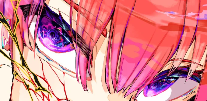 過去絵 全体と目#イラスト 