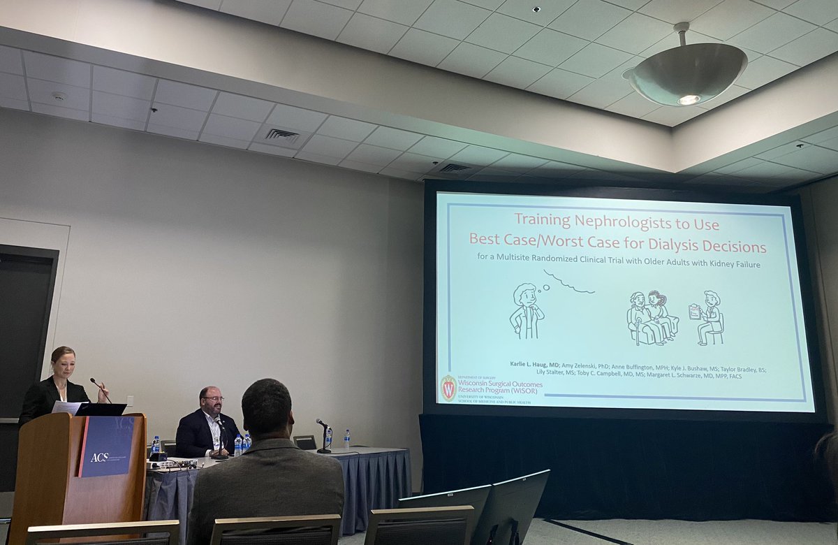 Hillary Johnson (@hillaryrjohnson) on Twitter photo A privilege to work with and learn from <a href="/karlie_haug/">Karlie L. Zychowski (Haug), MD</a>! She shared her work on best case worst case with <a href="/GretchenSchwa10/">Gretchen Schwarze</a> today at #ACSCC22
<a href="/WiscSurgery/">UW-Madison Department of Surgery</a> A privilege to work with and learn from <a href="/karlie_haug/">Karlie L. Zychowski (Haug), MD</a>! She shared her work on best case worst case with <a href="/GretchenSchwa10/">Gretchen Schwarze</a> today at #ACSCC22
<a href="/WiscSurgery/">UW-Madison Department of Surgery</a>