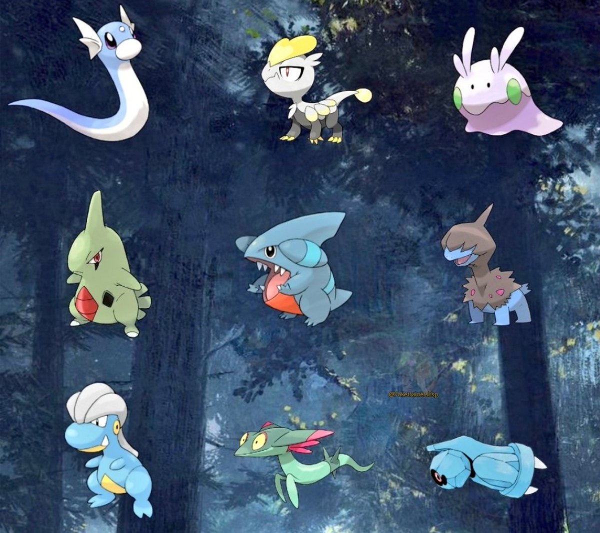 PoketrainersEsp's tweet photo. ¿Cuál de las primeras formas de los pseudoslegendarios es tu favorita? https://t.co/1PjFiXuaVb