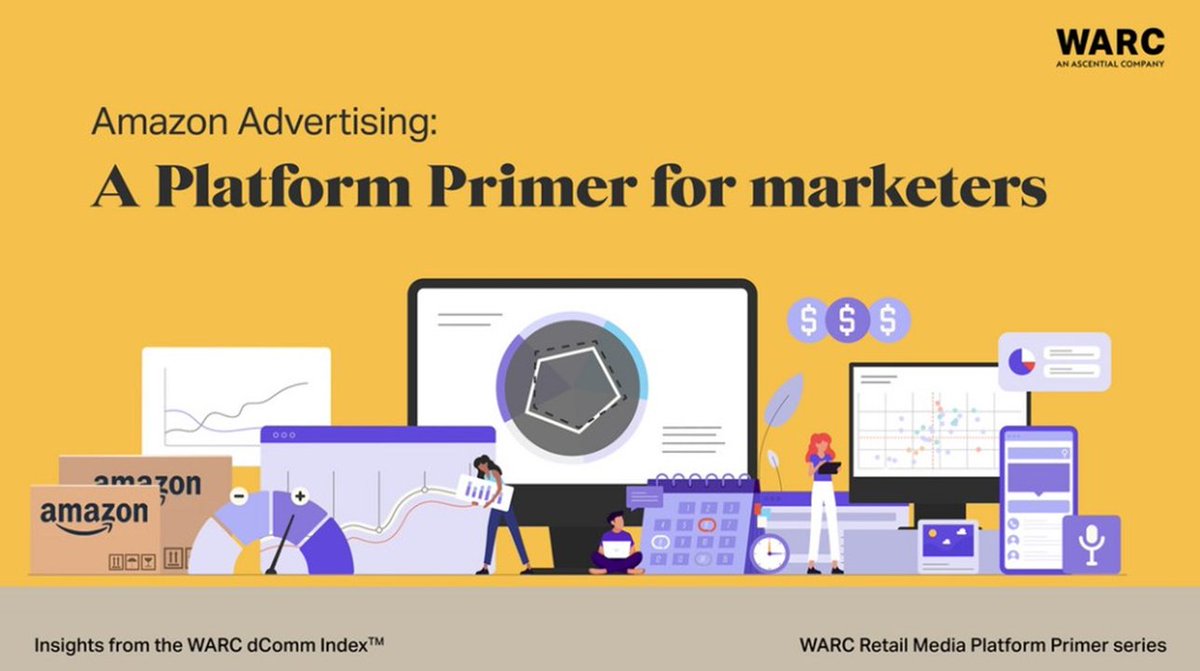 colinalewis's tweet photo. Been working on the WARC Retail Media Primer Series for the last 6 months: a definitive guide to top US Retail Media Platforms: Amazon/Walmart/Kroger &amp; Target/Roundel, Instacart. 5x50 pages of models, advice, tactics for success just launched. For WARC subscribers @WARCEditors https://t.co/FVIc98iqXM
