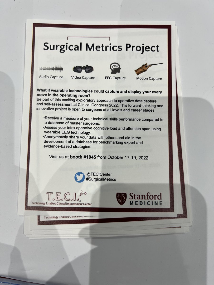 mary hawn (@maryhawn) on Twitter photo Come by the exhibit hall and participate in the surgical metrics project!! It’s free & and you get immediate feedback! <a href="/StanfordSurgery/">Stanford Surgery</a> <a href="/TECICenter/">Technology Enabled Clinical Improvement Center</a> <a href="/OpNotes/">SUSurgeryResidency</a> <a href="/CarlaPughMDPhD/">Carla Pugh MD PhD</a> Come by the exhibit hall and participate in the surgical metrics project!! It’s free & and you get immediate feedback! <a href="/StanfordSurgery/">Stanford Surgery</a> <a href="/TECICenter/">Technology Enabled Clinical Improvement Center</a> <a href="/OpNotes/">SUSurgeryResidency</a> <a href="/CarlaPughMDPhD/">Carla Pugh MD PhD</a>