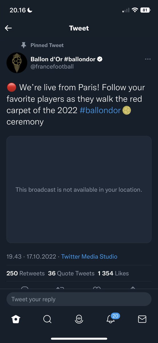 Alexuslmao's tweet photo. @francefootball Very nice🤦 https://t.co/E9qoSYGtQq