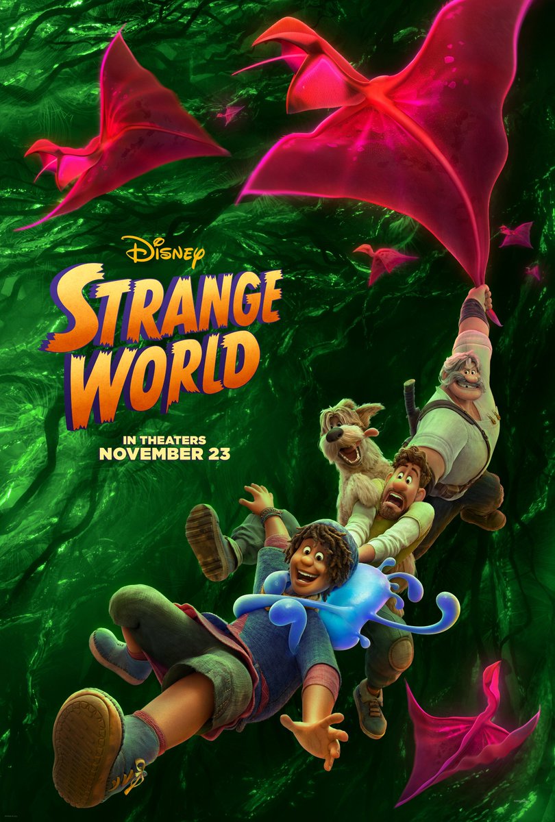 Sowick1329's tweet image. Los tres pósters publicados hasta la fecha de #StrangeWorld (#MundoExtraño).

¿Cuál os gusta más? 👀