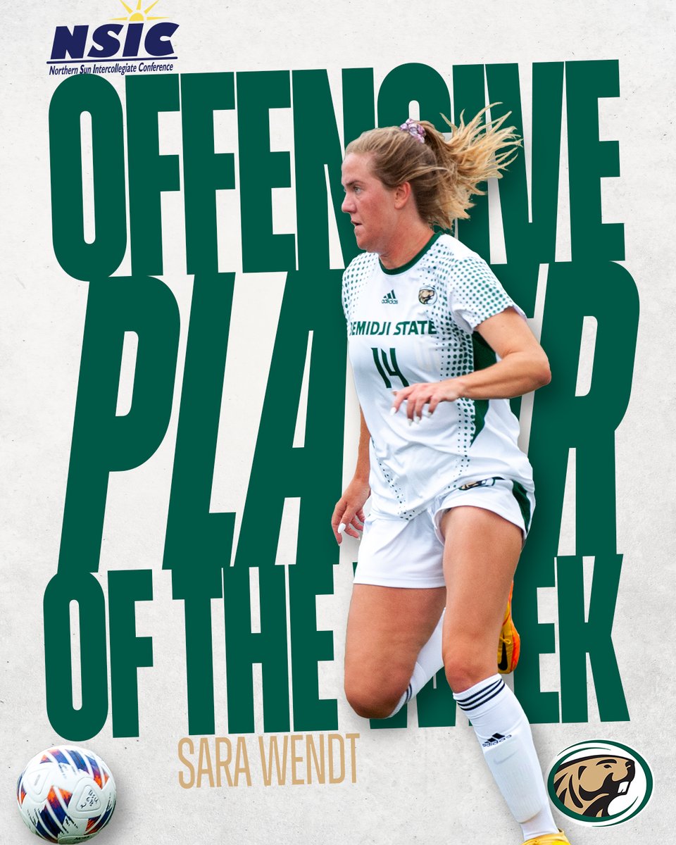 Congrats to <a href="/WendtSara/">sara wendt</a> for being named the #NSICSoc Offensive Player of the Week!

#GoBeavers #BeaverTerritory