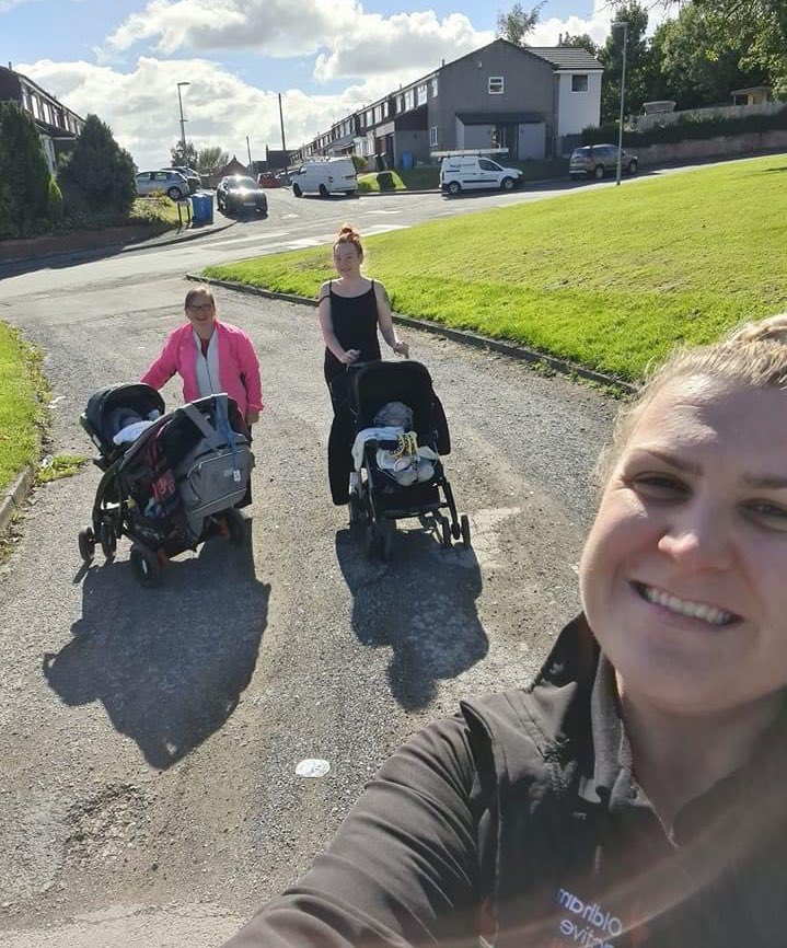 OldhamActiveCom's tweet photo. Oldham Active Buggies
Join us for a weekly pram walk
Meet at Sholver & Moorside Community Centre
Tuesdays 11.30am-12:15pm
FREE
More info OldhamActiveCommunities@ocll.co.uk
#ReducingLoneliness #Isolation
#ActiveFamilies #OldhamHour #MoveMoreFeelBetter @CommSholver #Oldham https://t.co/Q8DfDMJONz